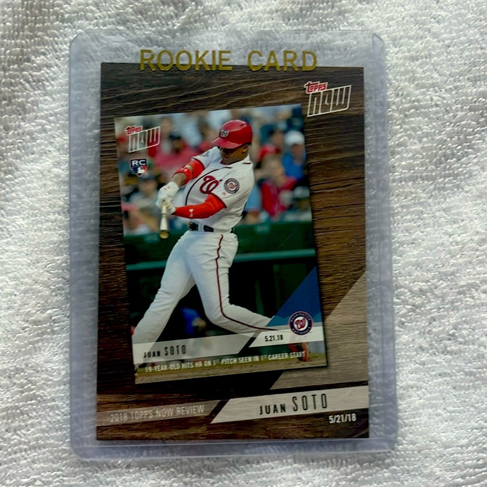 Juan Soto Topps Now Rookie Card